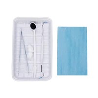 Kit d'examen dentaire stérile Haikedi, instrument de soins bucco-dentaires médical de classe I jetable, 8 pièces