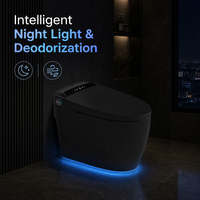 WC intelligent avec télécommande, siège chauffant, cuvette bidet monobloc allongée en céramique, à poser au sol, avec siphon en P et en S, Guangdong