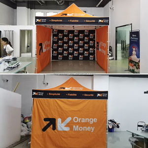 Tenda Kanopi Aluminium Kustom Tahan Air untuk Pameran & Iklan Pameran Dagang, Lipat Portabel Ukuran 10x10 & 10x15 - Product Image 5