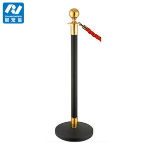 Halat paslanmaz çelik sonrası Top Top kalabalık kontrol standı altın Stanchion - Product Image 3