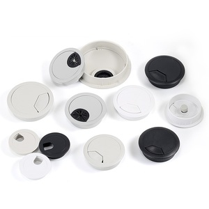 Office Furniture Hardware Gray Black White Silver Circular ABS Plastic <strong>Computer</strong> 60mm Cable <strong>Grommet</strong> Office <strong>Desk</strong> <strong>Grommet</strong> - Product Image 5