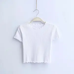 Vintage T-Shirt Met Korte Mouwen 2022 Nieuwe Vrouw Slim Fit T-Shirt Strak T-Shirt Zomer Retro Tops 6 Kleuren