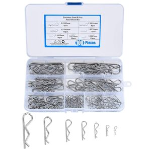 Kit d'assortiment de broches en acier inoxydable, 100 pièces, différentes tailles, pour la réparation automobile et la construction - Product Image 1