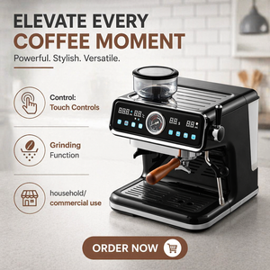 เครื่องชงกาแฟอัตโนมัติระดับมืออาชีพสำหรับโรงงาน+เครื่องชงกาแฟ+เครื่องบดกาแฟในตัว พร้อมฟังก์ชั่นทำนมสด - Product Image 1