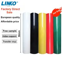 LINKO-película lavable, rollos de vinilo de transferencia térmica reflectante, trazador de CORTE DE VINILO, película de transferencia de prensa térmica