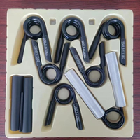 PINJIAN Kit d'entraînement portable 7-en-1 en alliage d'aluminium pour la force des doigts, du poignet et du bras