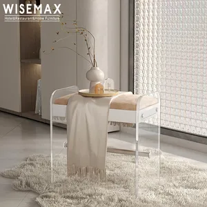 WISEMAX FURNITURE home decor furniture sedia in acrilico per bambini moderna sedia da toilette in plastica nordica sgabello per sedia per il tempo libero in acrilico