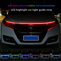Nouvelle lampe d'ambiance universelle JYGD pour voiture, 1,8 m, feux de jour, bande LED flexible, capot de voiture, 12 V, rouge