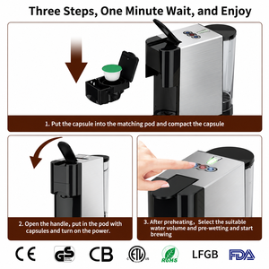Machine à café expresso électrique programmable en acier inoxydable, contrôle de la température, capacité de 650 ml, garantie d'un an, vente en gros - Product Image 3