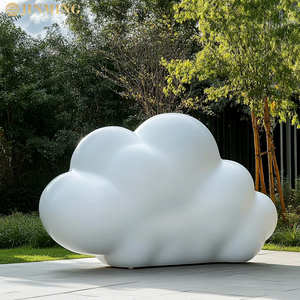 FRPシミュレーションクラウド彫刻屋外ガーデン景観クラウド彫刻公園販売室クラウドスイング彫刻オーナメント - Product Image 2