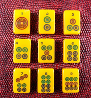 Tuiles de Mahjong Vintage Américaines en Acrylique à Couche Unique, Tuiles de Mahjong Américaines Personnalisées Gravées, Supports de Mahjong pour Salle de Jeu