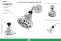 Dollar général en acier inoxydable pulvérisateur à main puissante pompe à main filtre coréen douche cupc booster tête ensemble de douche portable