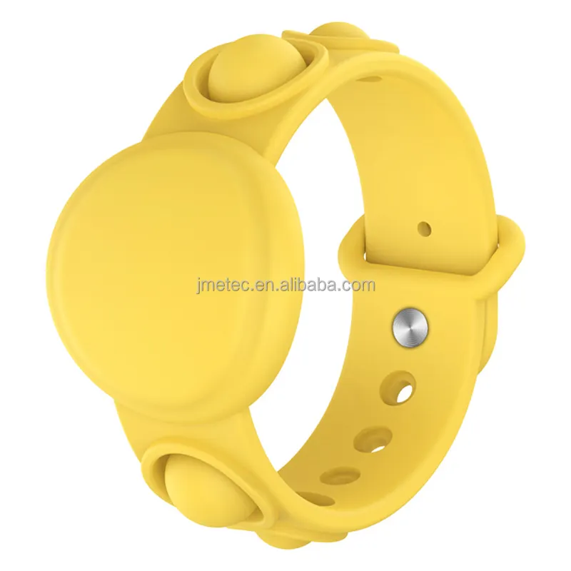 Bracelet anti-perte étanche pour enfants, bracelet anti-chute en silicone à bulles, étui pour bracelet airtag, vente en gros