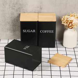Bocaux de rangement pour grains de café, thé et sucre, pots hermétiques sous vide en fer, boîtes de cuisine isolantes avec couvercle hermétique - Product Image 1