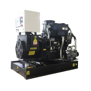 Abrir silencioso 15kw 30kva 60kva 120kw weichai marinho gerador diesel conjunto de preço de resfriamento de água