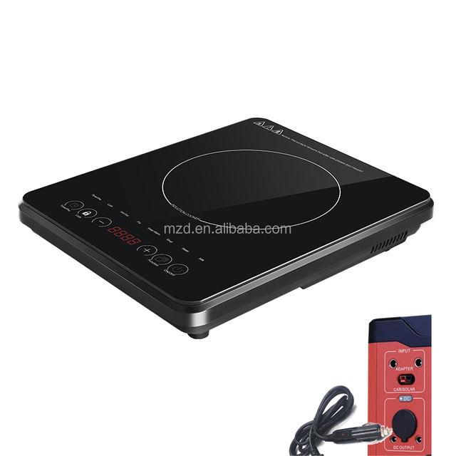 2025 MZD DC24V-48V Solar Power DC Induction Cooker with Touch Sensor Control Cooking Stove by 2 Plug Kinds in Dubai