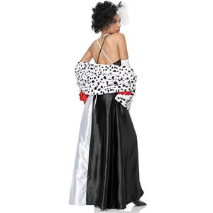 Disfraz de Bruja de Halloween para Cosplay de Cruella de la Saga de las Dalmatas, Uniforme para Actuaciones Escénicas - Product Image 5