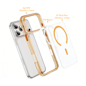 Funda Magnética para Teléfono con Tacto Similar a la Piel - Protección Premium de Acrílico y TPU, 8 Impresionantes Opciones de Color, Funda Transparente para Teléfono - Product Image 2
