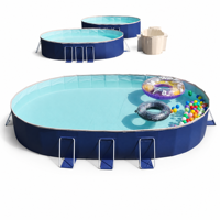 Piscine gonflable d'extérieur en PVC pliable, épaissie et résistante à l'usure, grande piscine à cadre pour fêtes de famille, personnalisable pour villa