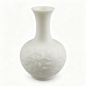Vase personnalisé imprimé en 3D avec motif floral en relief, vase décoratif en résine, décoration moderne pour la maison OEM/ODM pour le salon - Product Image 1