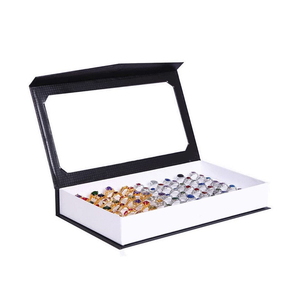 Tùy Chỉnh Từ Lưu Trữ Đồ Trang Sức Hộp Quà Tặng Nhiều Nhẫn Chủ Hiển Thị Khay Giấy Trường Hợp Cho Thuận Tiện Tổ Chức - Product Image 1