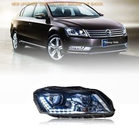 Phares projecteurs HXFG pour Passat B7 Magotan B7L 2011-2014, version européenne, avec feux de jour LED et clignotants dynamiques 12V pour Volkswagen