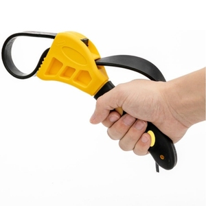 Llave de correa de goma ajustable de 6 y 8 pulgadas, antideslizante, para abrir tarros, para manos débiles, para filtro de aceite, cabezal de ducha, herramientas de fontanería - Product Image 2