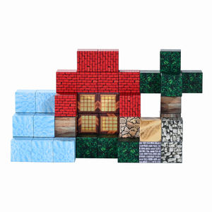 2.5Cm 3Cm 3.3Cm 4Cm DIY Tùy Chỉnh Đồ Họa Biểu Tượng Từ Khối Xây Dựng Thế Giới Thiết Lập Mạnh Mẽ Nam Châm Từ Khối Cho Trẻ Em Quà Tặng - Product Image 2