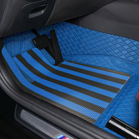 Artes 4 pièces TPE antidérapant luxe double couleur diamant universel personnalisé ensemble SUV tapis de sol de voiture