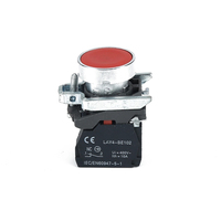 Interruptor de botón plano circular de reinicio automático momentáneo con retorno por resorte de 22mm con símbolo de encendido y apagado, interruptor de parada de arranque iluminado