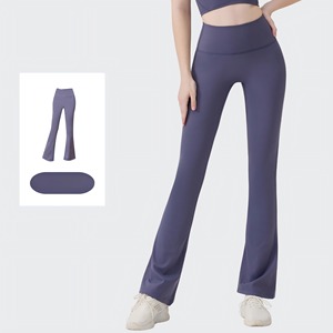 USA Best Selling Comfortable High Waist Yoga Flare <b>Leggings</b> <b>Flared</b> Pants for Casual Daily and Gym Workout - Product Image 4