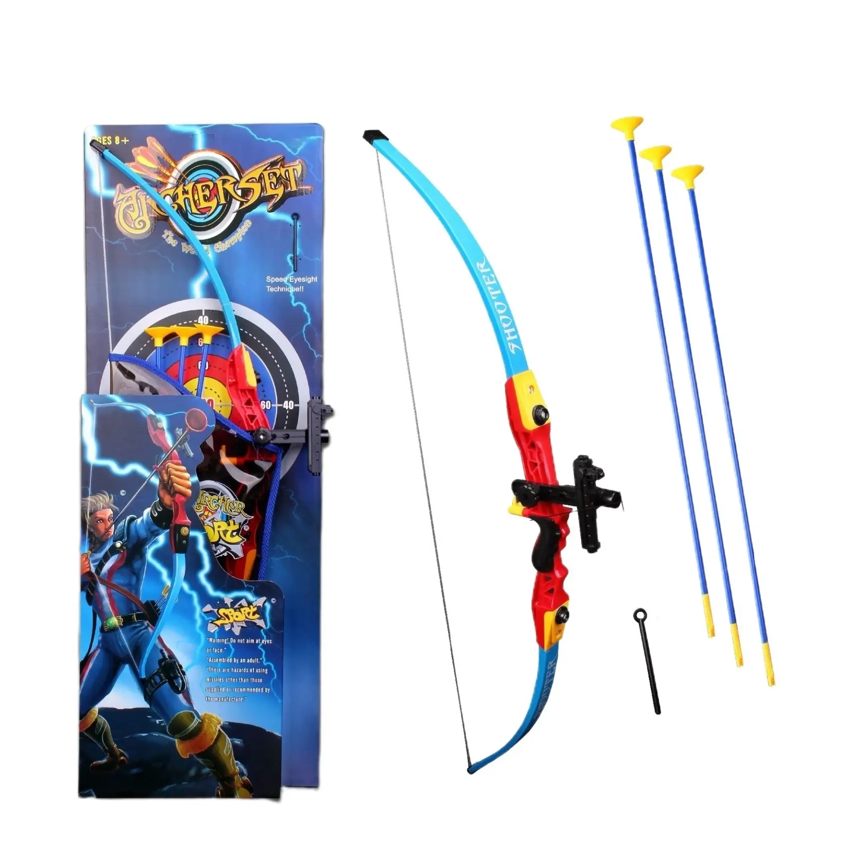 Alvos De Papel Tiro Com Arco Jogos Crianças Tiro Esportes Meninos Brinquedo De Plástico Arco E Flecha Set Com 3 Otários