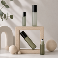 Mini flacon cosmétique portable en verre 10 ml pour huile corporelle, parfum, échantillon liquide – Contenant de voyage prêt à l'emploi