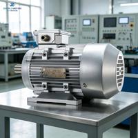 Moteur asynchrone triphasé encastré IE1 de 1,5 CV 1,1 kW certifié CE, montage B3, moteur électrique AC industriel 380 V 50/60 Hz