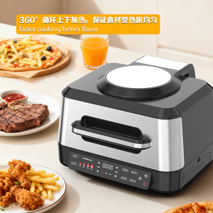 Air Fryer Oven 8L Stainless Steel Smart Multifunctional Electric Fryer With Ceramic Coating For Healthy Cooking - Product Image 4