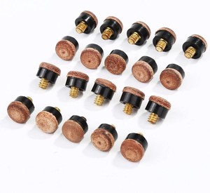 Màu Nâu vít-on <span class=keywords><strong>20</strong></span> pcs hồ bơi Cue lời khuyên thay thế Kit Cue dính lời khuyên với hộp lưu trữ cho hồ bơi tín hiệu và bi da - Product Image 2