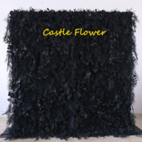W-B026 Meilleure vente Mur de fleurs artificielles en soie 3D Pampasgrass pour la décoration de mariage et de fête
