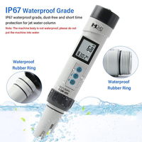 COM300 PH mètre 3 en 1 PH EC TDS détecteur de température moniteur ATC Aquarium piscine testeur de qualité de l'eau outil de conductivité