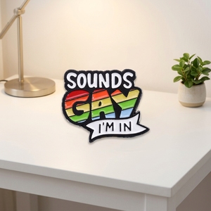 Épingles en émail personnalisées 'Sounds Gay <span class=keywords><strong>Im</strong></span> in', badges métalliques et broches 'Rainbow Love Pride' pour sacs à dos, chemises, revers, bijoux LGBT, vente en gros - Product Image 5