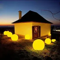 Outdoor Waterproof Glow Solar Ball Lamp, Color Changes