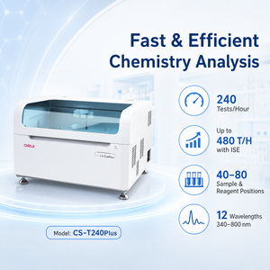 Analizador Químico Automático de Sobremesa para Diagnóstico Clínico, 240 Pruebas por Hora, Funcionamiento Estable, para Laboratorios de Hospitales - Product Image 2