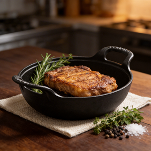 <span class=keywords><strong>Wok</strong></span> en fonte polyvalent avec poignées doubles – Poêle à fond plat antiadhésive pour sauter, faire frire et faire sauter à sec – Meilleure vente - Product Image 2