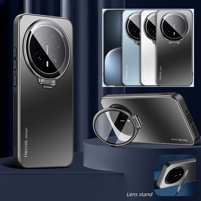 Luxury Matte Camera Lens Stand Shockproof Hard Back Protective case for Honor Magic8 Pro / Magic8