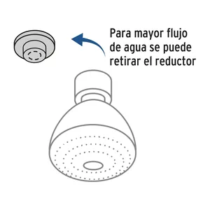 Master con 24 unità 3 'abs testa doccia rotonda, 5 funzioni, senza braccio, Aqua - Product Image 2