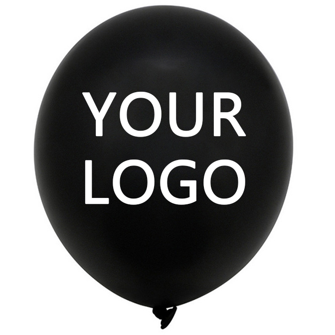 Globos de látex estampados para publicidad, logotipo personalizado promocional, 10, 12 pulgadas