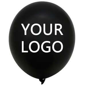 Promosyon kişiselleştirilmiş özel logo 10 12 inç baskılı lateks balonlar reklam için