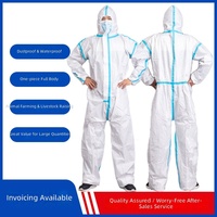 Combinaison de protection jetable SF Blue Label respirante en membrane microporeuse non tissée, anti-poussière