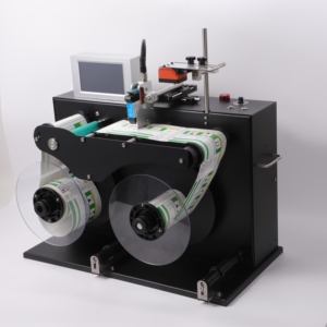 Máquina rebobinadora de impresora de mesa Yaomatec, máquina rebobinadora automática de <span class=keywords><strong>alta</strong></span> velocidad, pequeña máquina rebobinadora de etiquetas de rollo a rollo - Product Image 2