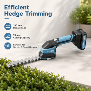Tondeuse à gazon et <span class=keywords><strong>taille</strong></span>-haie électrique sans fil 20V, tondeuse à arbustes au lithium-ion pour jardin - Product Image 5