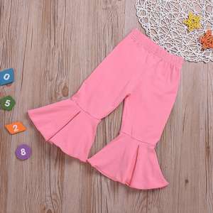 Ropa de Verano para Bebés al por Mayor, Conjuntos de Ropa para Niñas, Diadema + Blusa con Volantes + Pantalones Acampanados, Conjuntos de 3 Piezas - Product Image 5